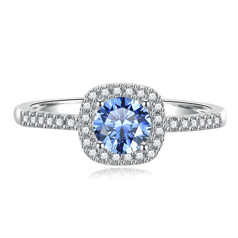 1 Carat Moissanite Ring 925 Sterling Silver