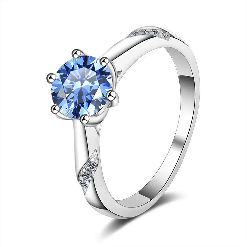 Colorful Moissanite Rings for Women