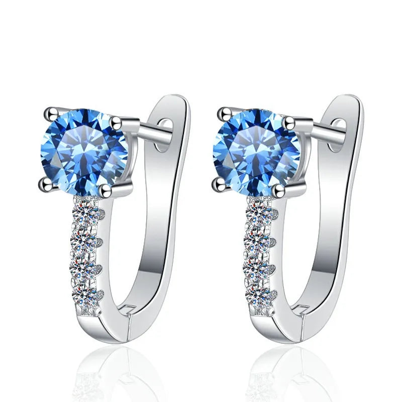 925 Sterling Silver Moissanite Earrings