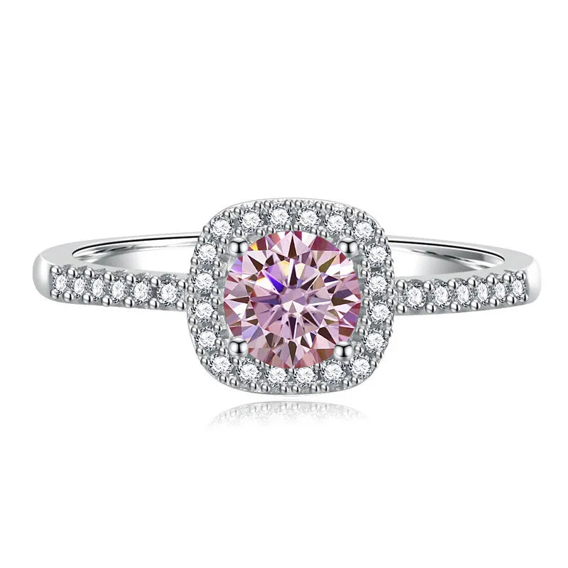 1 Carat Moissanite Ring 925 Sterling Silver