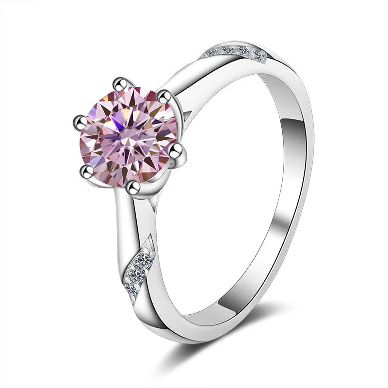 Colorful Moissanite Rings for Women