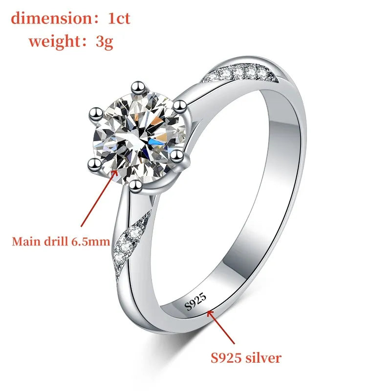 Colorful Moissanite Rings for Women