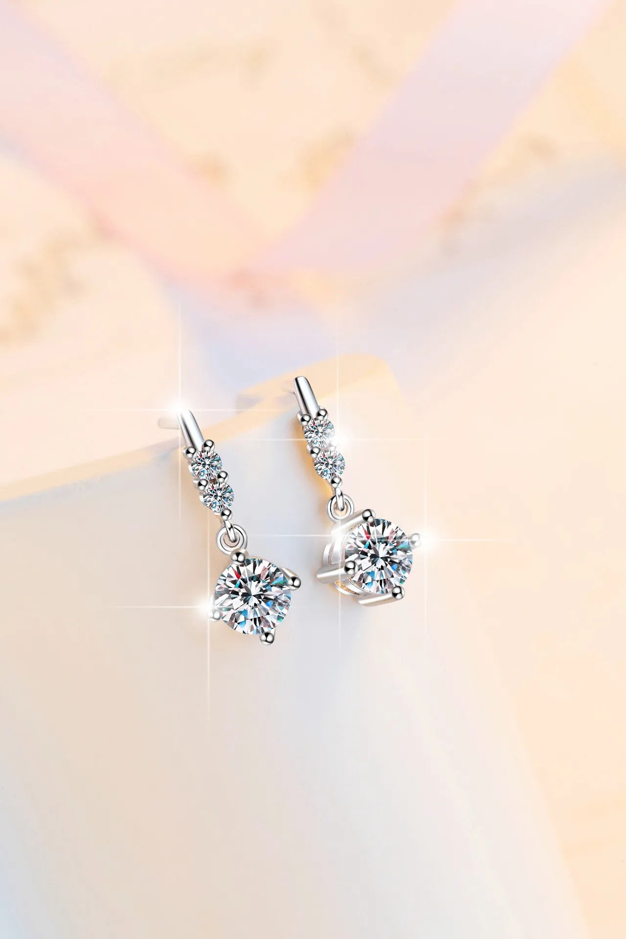 Fashion Moissanite Dangle Earrings