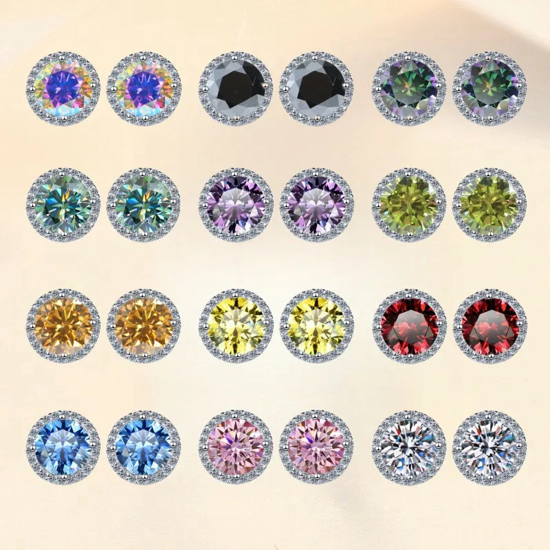Fashion 3 Carat Moissanite Earrings