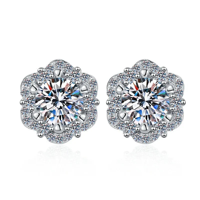 Color GRA Moissanite Earrings