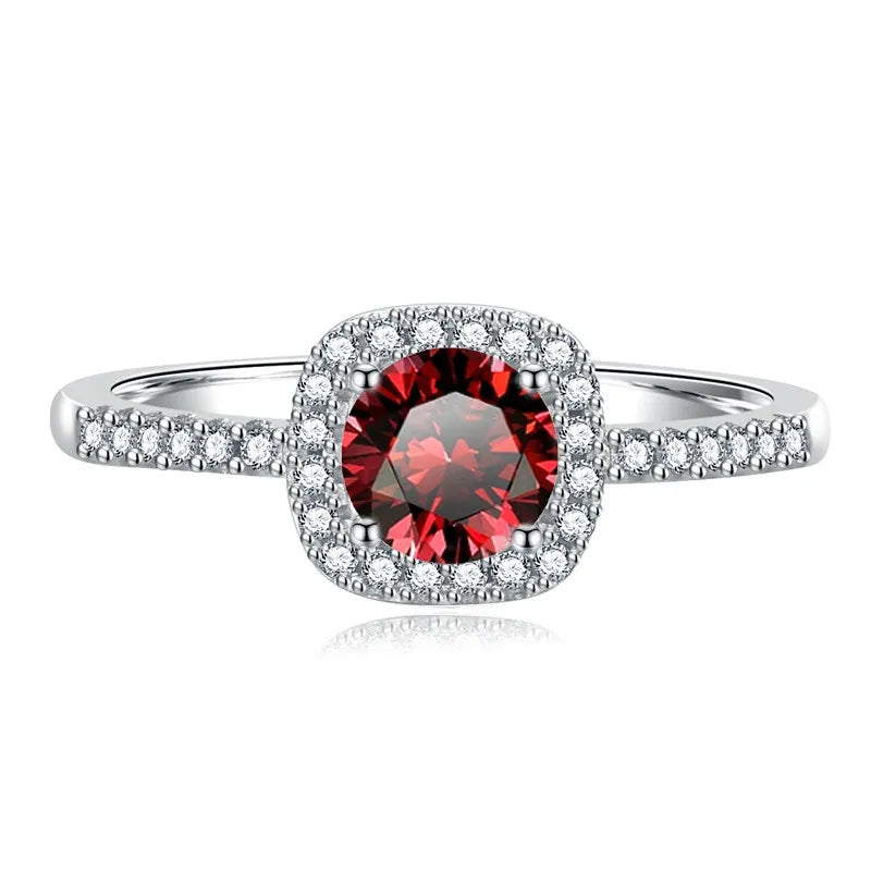 1 Carat Moissanite Ring 925 Sterling Silver