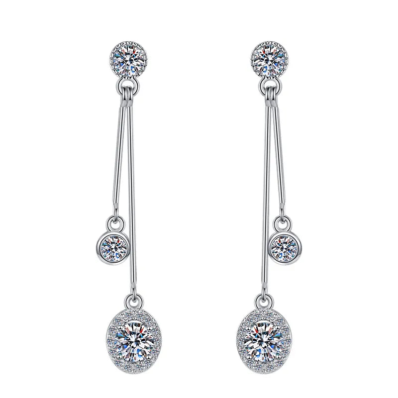 Tassel VVS Moissanite Earrings