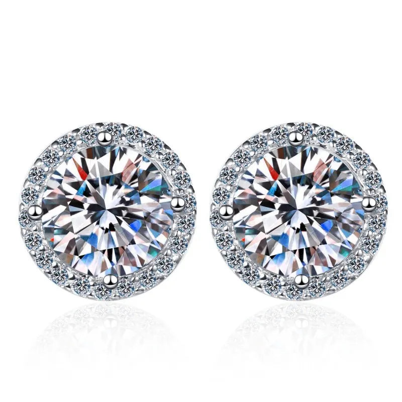 Fashion 3 Carat Moissanite Earrings