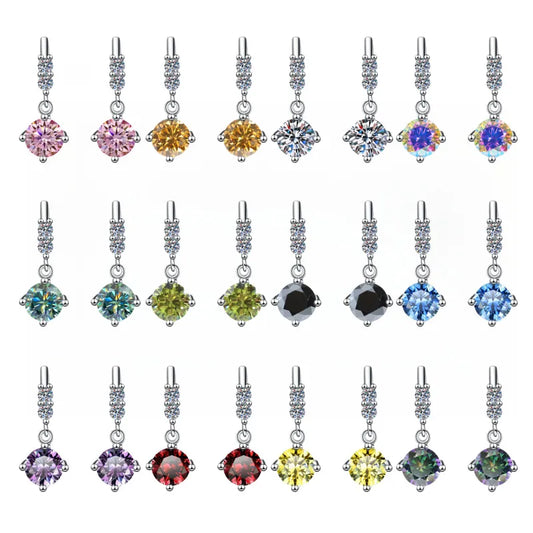 Fashion Moissanite Dangle Earrings