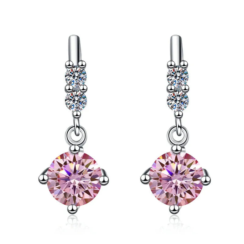 Fashion Moissanite Dangle Earrings