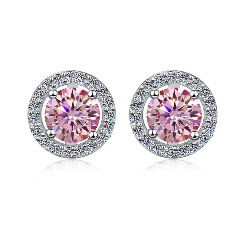 Advanced Blue Moissanite Earrings
