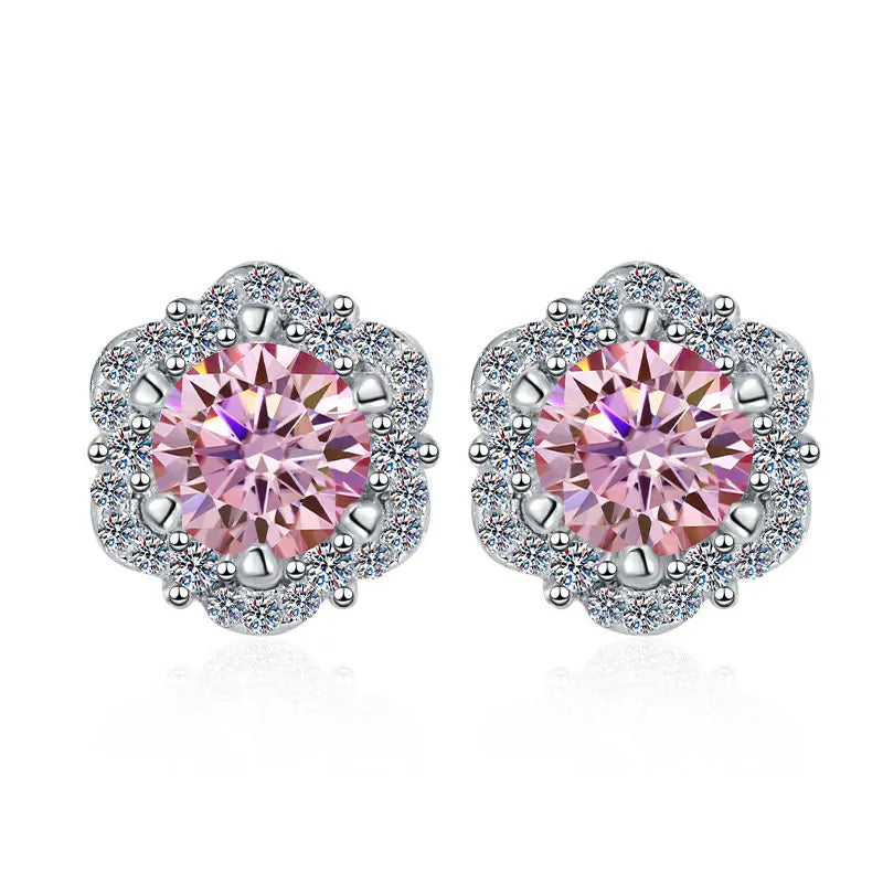 Color GRA Moissanite Earrings