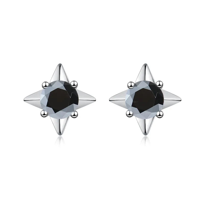 Star Pink Moissanite Earrings