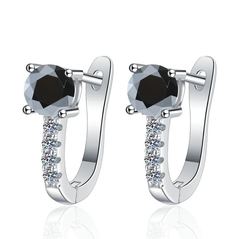 925 Sterling Silver Moissanite Earrings