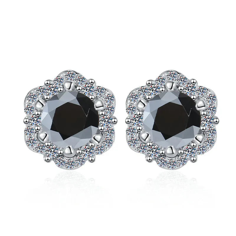 Color GRA Moissanite Earrings