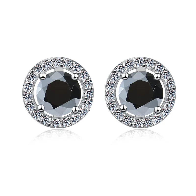 Advanced Blue Moissanite Earrings