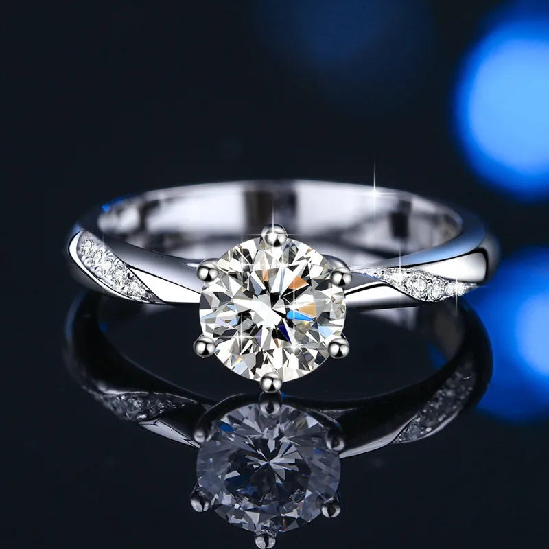 Colorful Moissanite Rings for Women