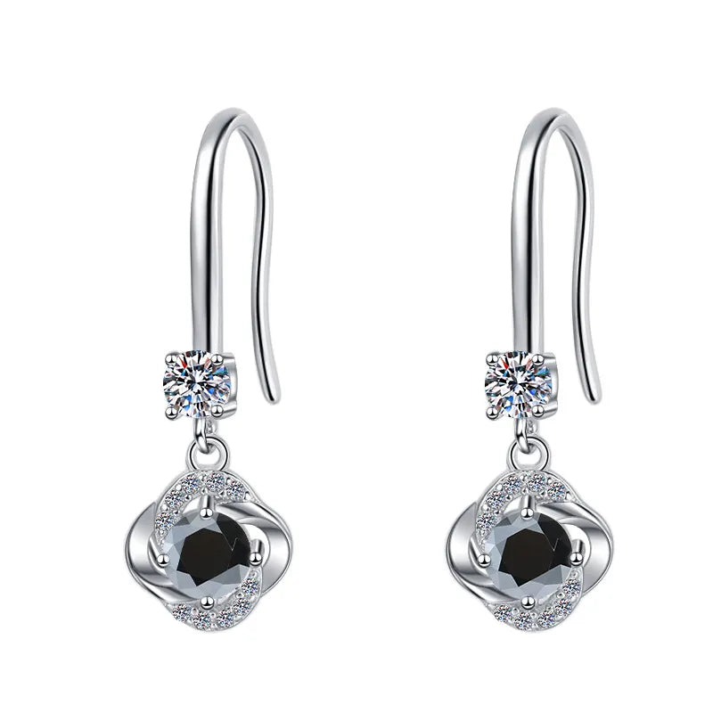 Temperament Moissanite Drop Earrings