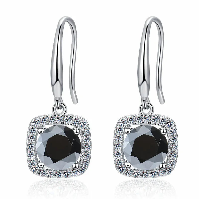 Personality Yellow Moissanite Earrings