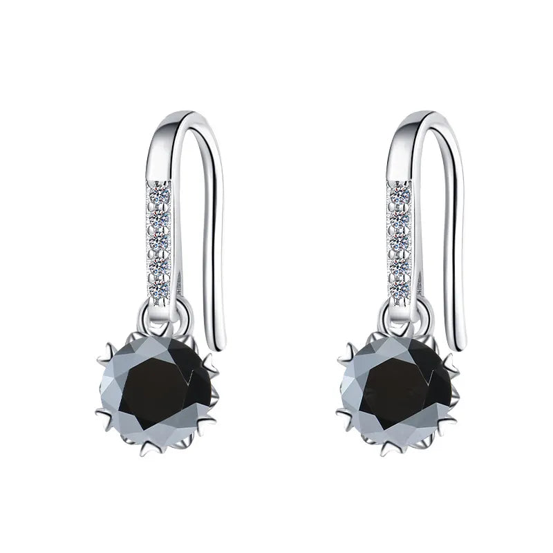 Snowflake 5mm Moissanite Earrings