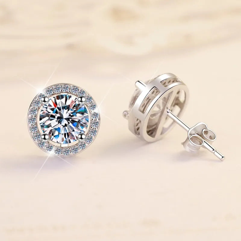 Fashion 3 Carat Moissanite Earrings