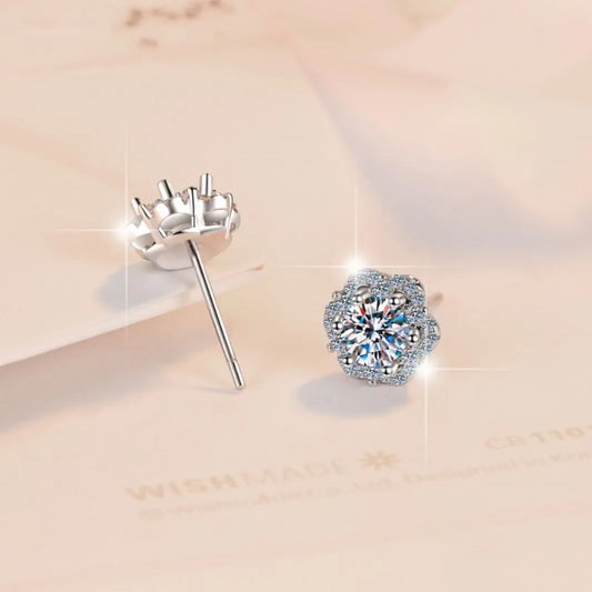 Color GRA Moissanite Earrings