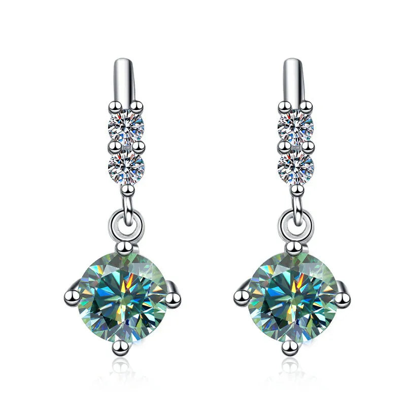 Fashion Moissanite Dangle Earrings