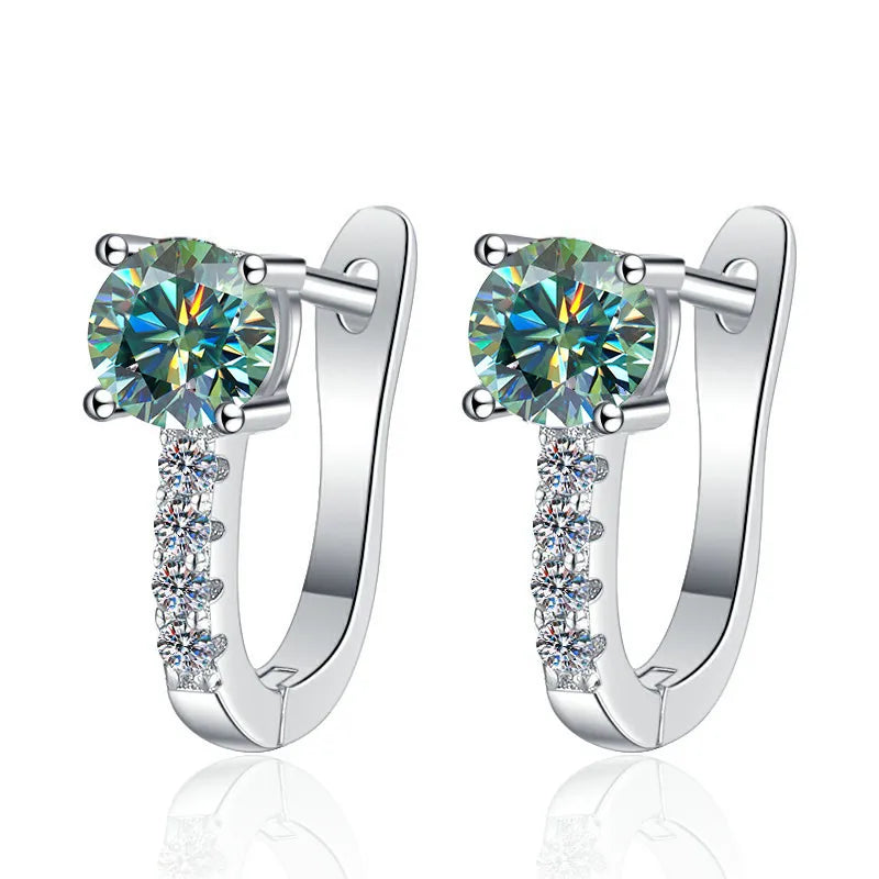 925 Sterling Silver Moissanite Earrings