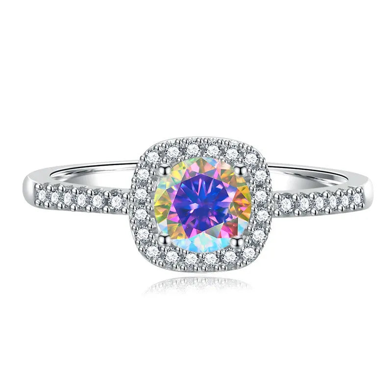 1 Carat Moissanite Ring 925 Sterling Silver