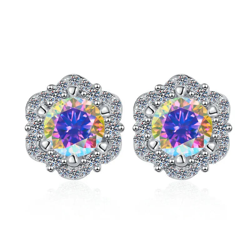 Color GRA Moissanite Earrings