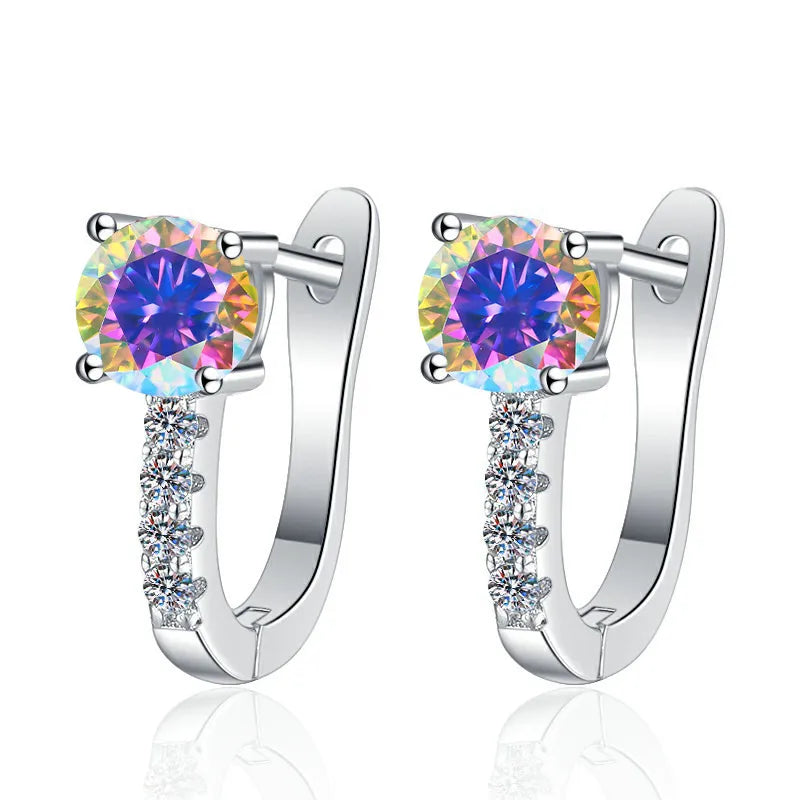 925 Sterling Silver Moissanite Earrings