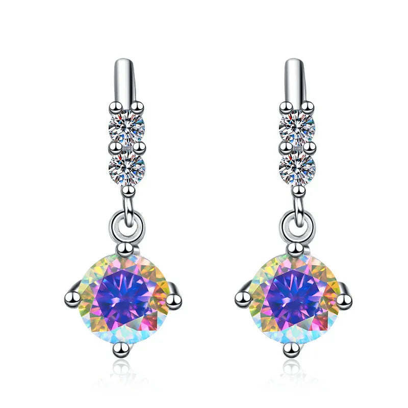 Fashion Moissanite Dangle Earrings