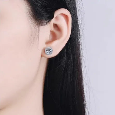 Fashion 3 Carat Moissanite Earrings