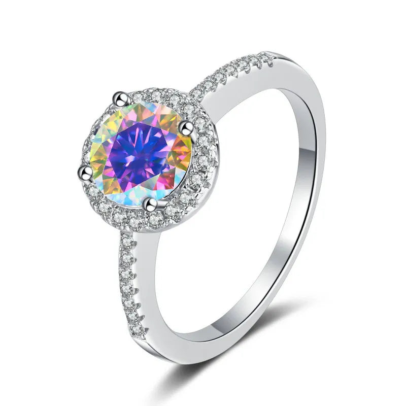 Dazzling 2 Carat Moissanite Ring 925 Silver