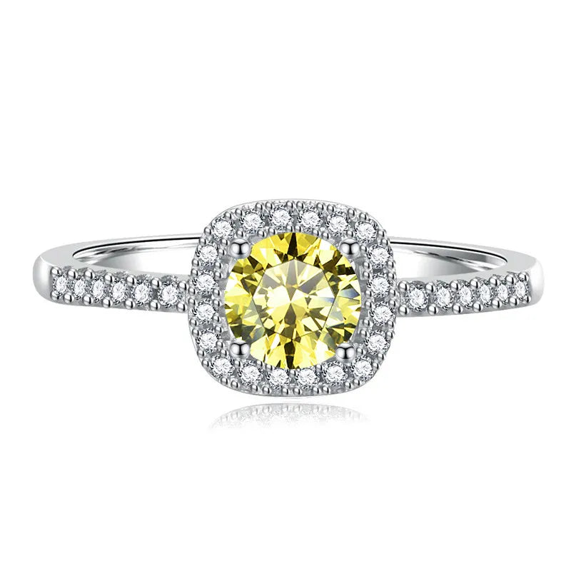 1 Carat Moissanite Ring 925 Sterling Silver