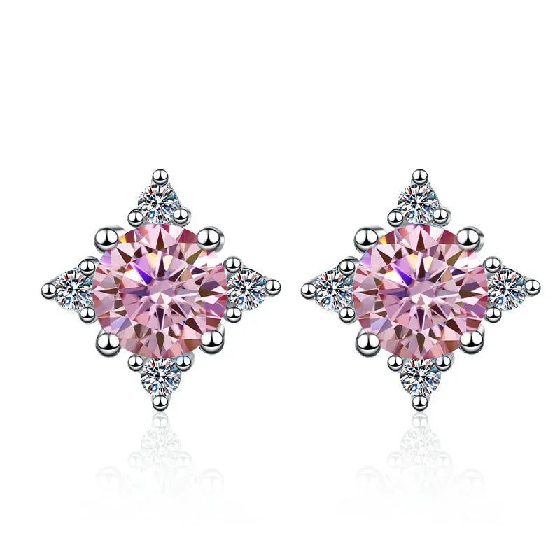 Star Black Moissanite Earrings