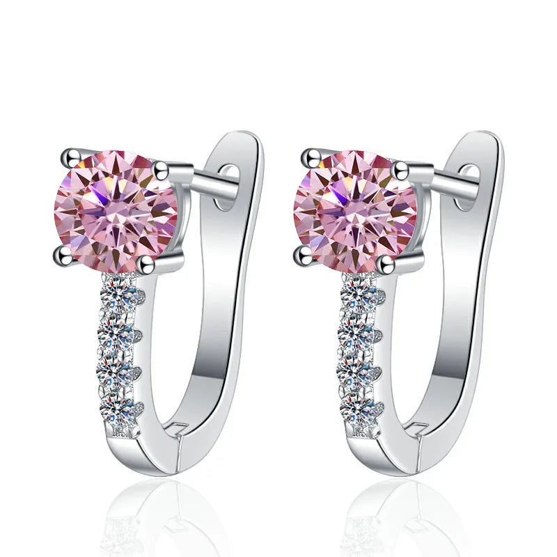 925 Sterling Silver Moissanite Earrings
