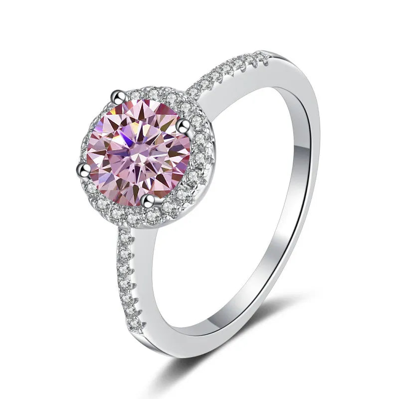 Dazzling 2 Carat Moissanite Ring 925 Silver