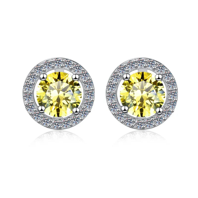 Advanced Blue Moissanite Earrings