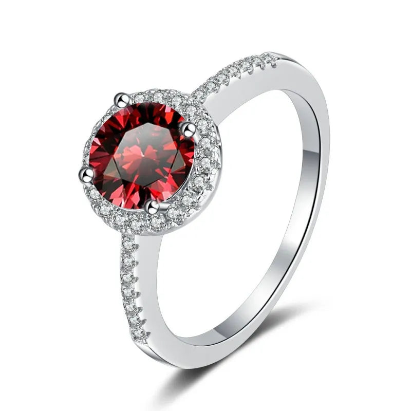 Dazzling 2 Carat Moissanite Ring 925 Silver