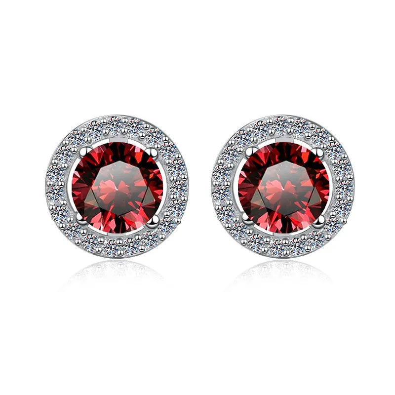 Advanced Blue Moissanite Earrings