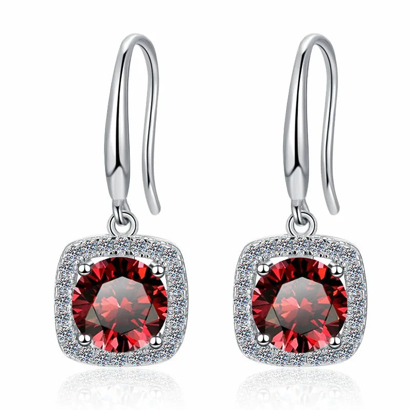 Personality Yellow Moissanite Earrings
