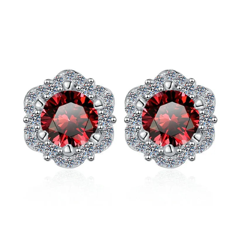 Color GRA Moissanite Earrings