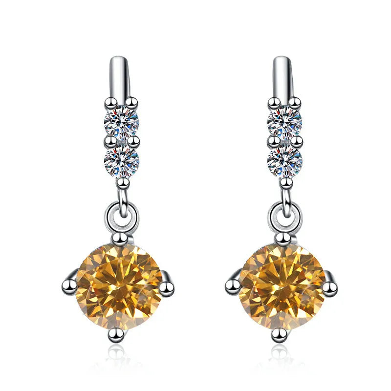 Fashion Moissanite Dangle Earrings