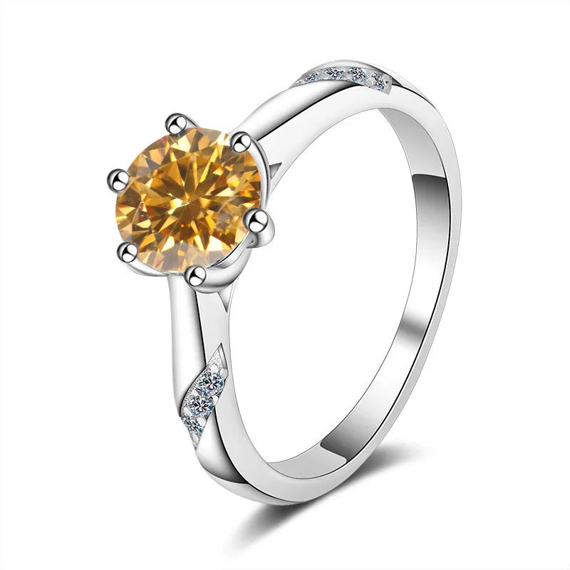 Colorful Moissanite Rings for Women
