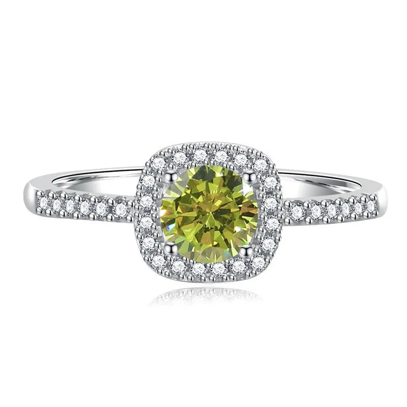 1 Carat Moissanite Ring 925 Sterling Silver