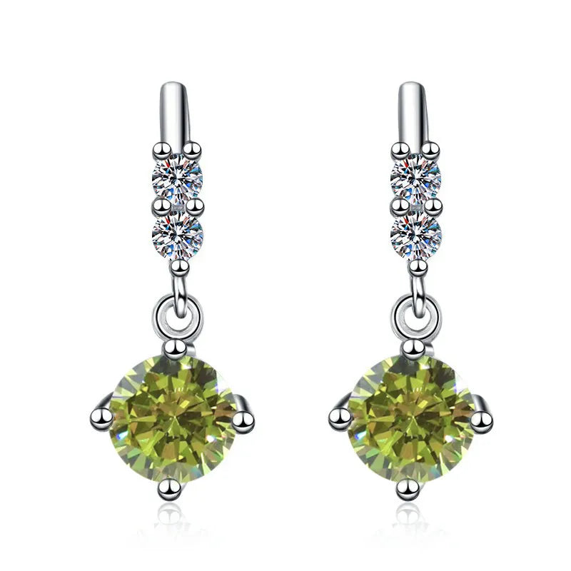Fashion Moissanite Dangle Earrings