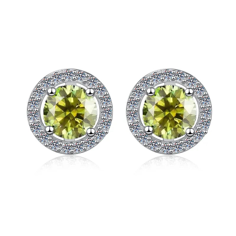 Advanced Blue Moissanite Earrings