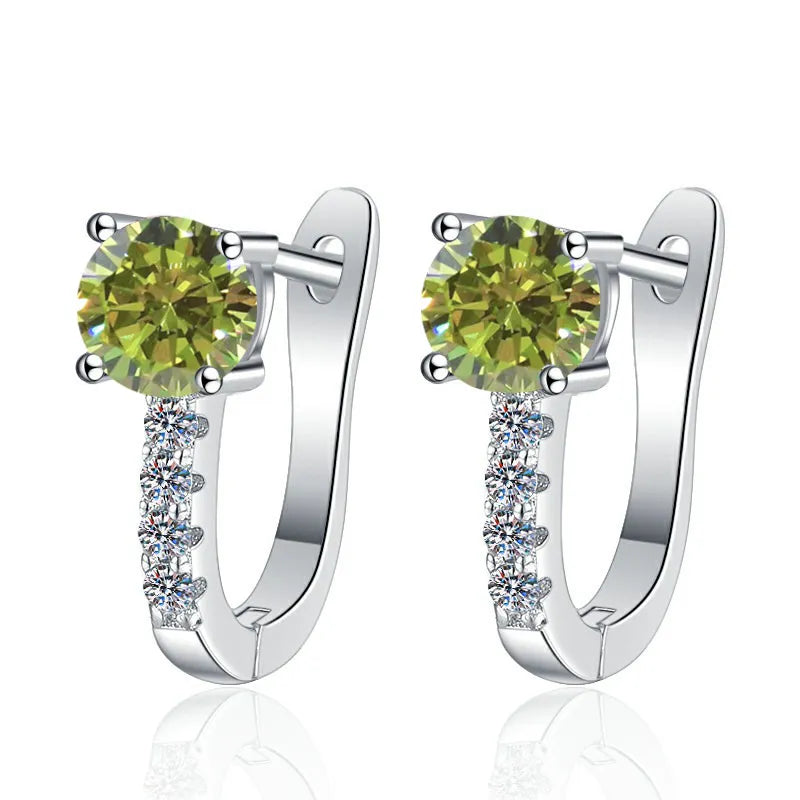 925 Sterling Silver Moissanite Earrings