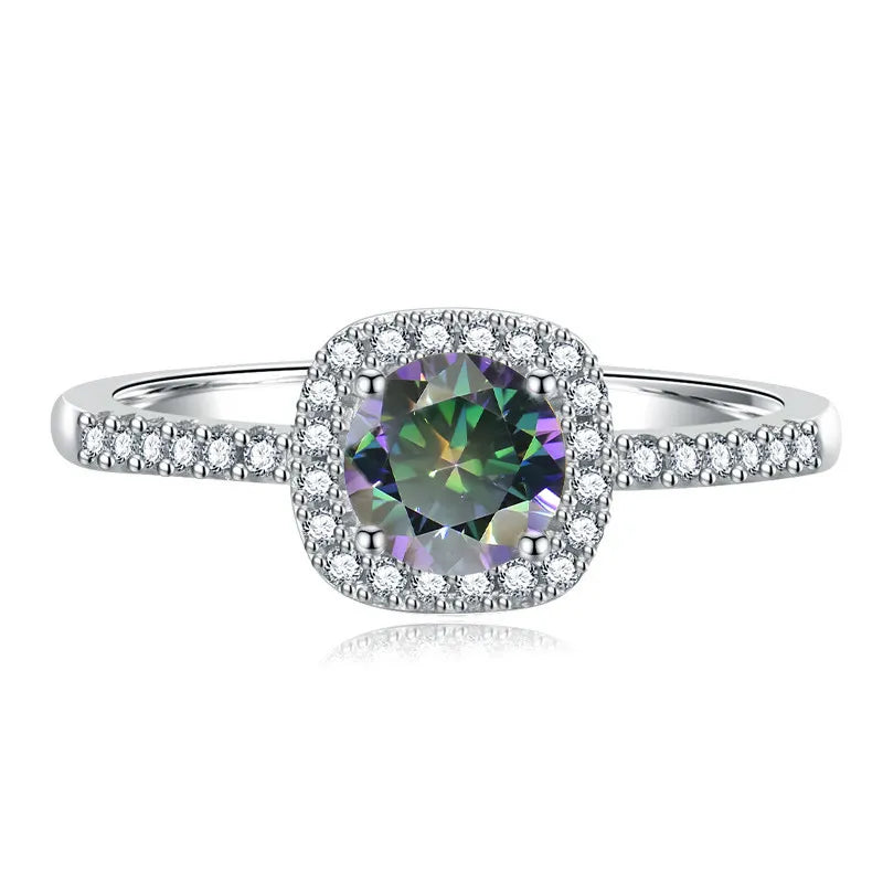 1 Carat Moissanite Ring 925 Sterling Silver